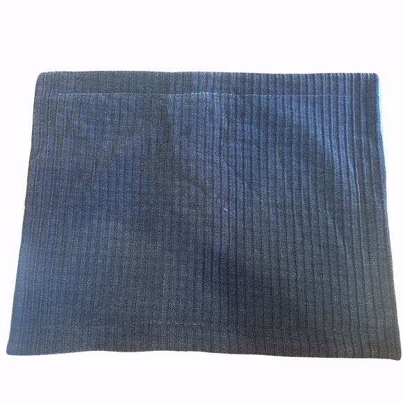 Unbranded Luxury Other - Navy Blue/Off White Sherpa Fleece Faux Fur Standard Sz Case
See Description ⭐️